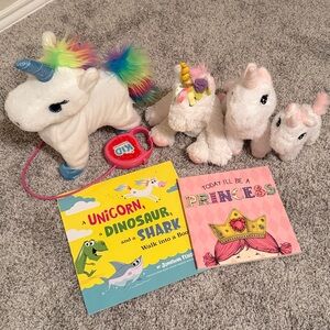 EUC Unicorn Books & Stuffies
